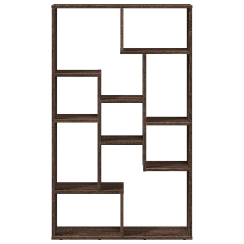 vidaXL barna tölgy színű szerelt fa könyvespolc 72 x 20 x 120 cm
