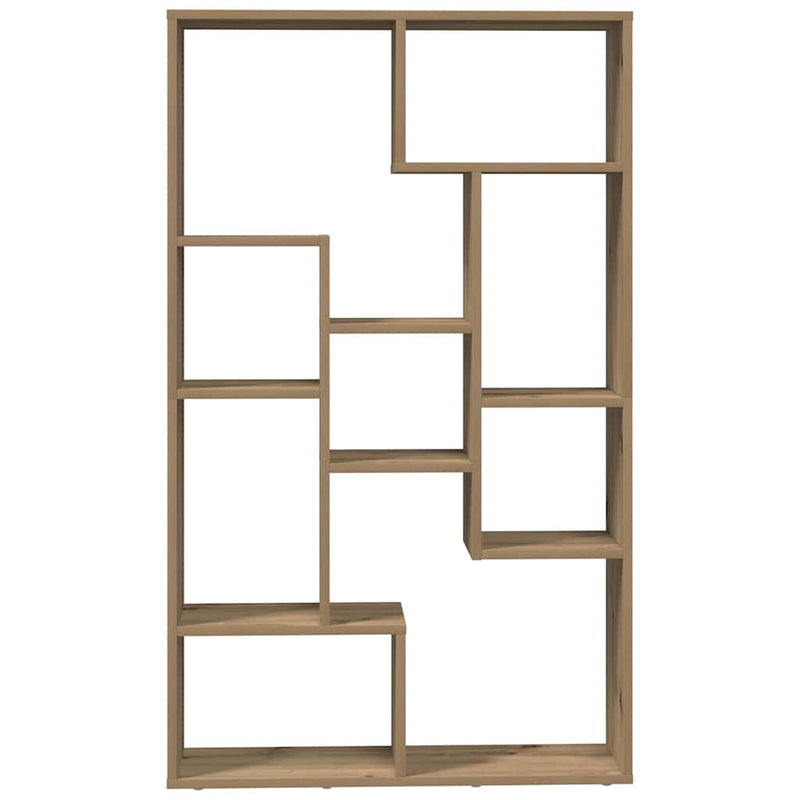 vidaXL kézműves tölgy színű szerelt fa könyvespolc 72 x 20 x 120 cm