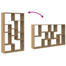 vidaXL kézműves tölgy színű szerelt fa könyvespolc 72 x 20 x 120 cm