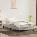 vidaXL ágykeret matrac nélkül Világosszürke 80x210 cm bársony