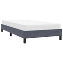 vidaXL sötétszürke bársony ágykeret matrac nélkül 80x210 cm