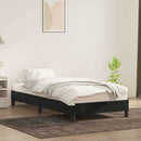 vidaXL fekete bársony ágykeret matrac nélkül 80x210 cm