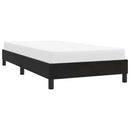 vidaXL fekete bársony ágykeret matrac nélkül 80x210 cm