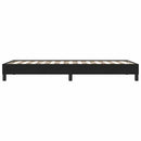 vidaXL fekete bársony ágykeret matrac nélkül 80x210 cm