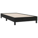 vidaXL fekete bársony ágykeret matrac nélkül 80x210 cm