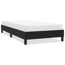 vidaXL fekete bársony ágykeret matrac nélkül 80x210 cm