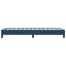 vidaXL sötétkék bársony ágykeret matrac nélkül 80x210 cm