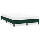 vidaXL ágykeret matrac nélkül Sötétzöld 120x210 cm bársony