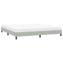 vidaXL világosszürke bársony ágykeret matrac nélkül 180x210 cm