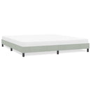 vidaXL világosszürke bársony ágykeret matrac nélkül 180x210 cm