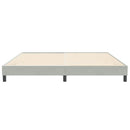 vidaXL világosszürke bársony ágykeret matrac nélkül 200x210 cm