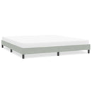 vidaXL világosszürke bársony ágykeret matrac nélkül 200x210 cm