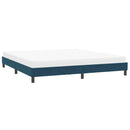 vidaXL sötétkék bársony ágykeret matrac nélkül 200x210 cm