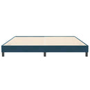 vidaXL sötétkék bársony ágykeret matrac nélkül 200x210 cm