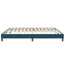 vidaXL sötétkék bársony ágykeret matrac nélkül 200x210 cm
