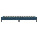 vidaXL sötétkék bársony ágykeret matrac nélkül 90x220 cm