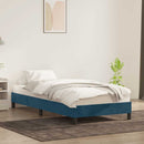 vidaXL sötétkék bársony ágykeret matrac nélkül 100x220 cm