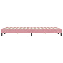 vidaXL ágykeret matrac nélkül rózsaszín 120x220 cm bársony