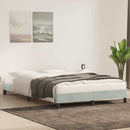 vidaXL ágykeret matrac nélkül Világosszürke 160x220 cm Velvet