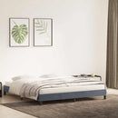 vidaXL sötétszürke bársony ágykeret matrac nélkül 180x220 cm