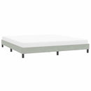 vidaXL világosszürke bársony ágykeret matrac nélkül 200x220 cm