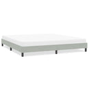 vidaXL világosszürke bársony ágykeret matrac nélkül 200x220 cm
