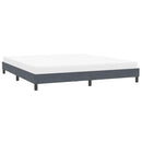 vidaXL sötétszürke bársony ágykeret matrac nélkül 200x220 cm