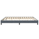 vidaXL sötétszürke bársony ágykeret matrac nélkül 200x220 cm