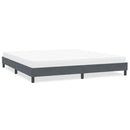 vidaXL sötétszürke bársony ágykeret matrac nélkül 200x220 cm