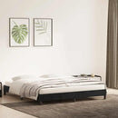 vidaXL fekete bársony ágykeret matrac nélkül 200x220 cm