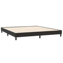 vidaXL fekete bársony ágykeret matrac nélkül 200x220 cm