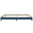 vidaXL sötétkék bársony ágykeret matrac nélkül 200x220 cm