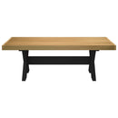 vidaXL dohányzóasztal NOAIN X alakú lábak 120x60x40cm tömör fa fenyőfa
