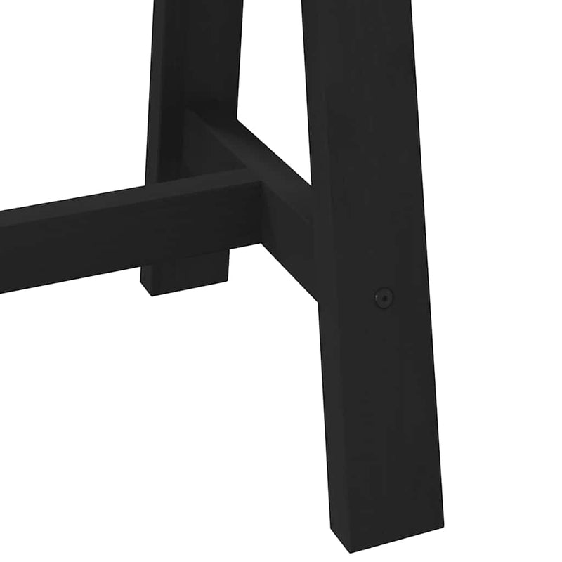 vidaXL íróasztal NOAIN A alakú lábak 120x50x75 cm tömör fa fenyőfa