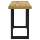 vidaXL íróasztal NOAIN U alakú lábak 120x50x75 cm tömör fa fenyőfa