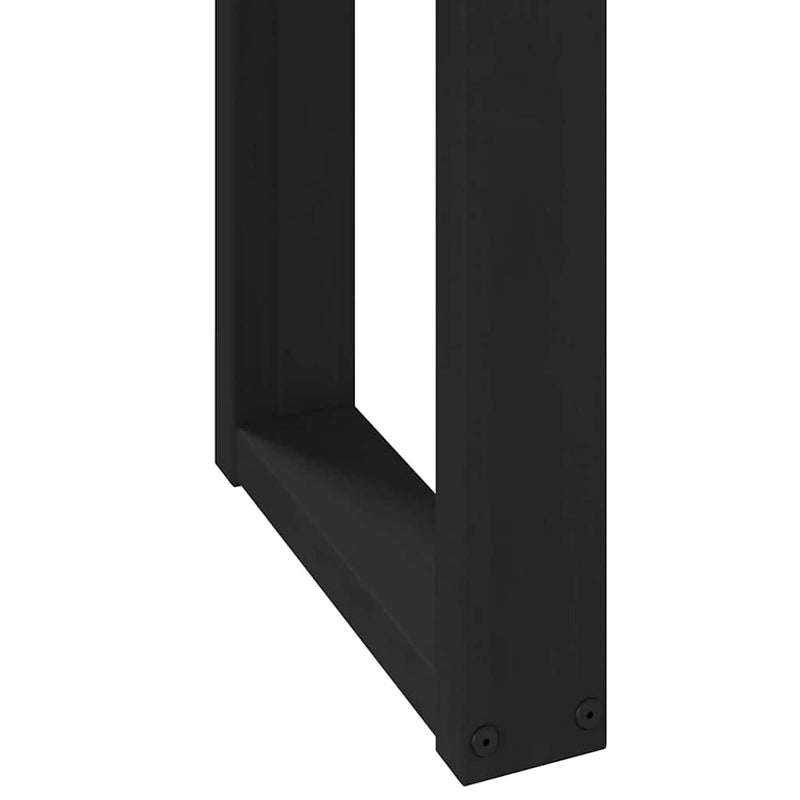 vidaXL íróasztal NOAIN U alakú lábak 120x50x75 cm tömör fa fenyőfa