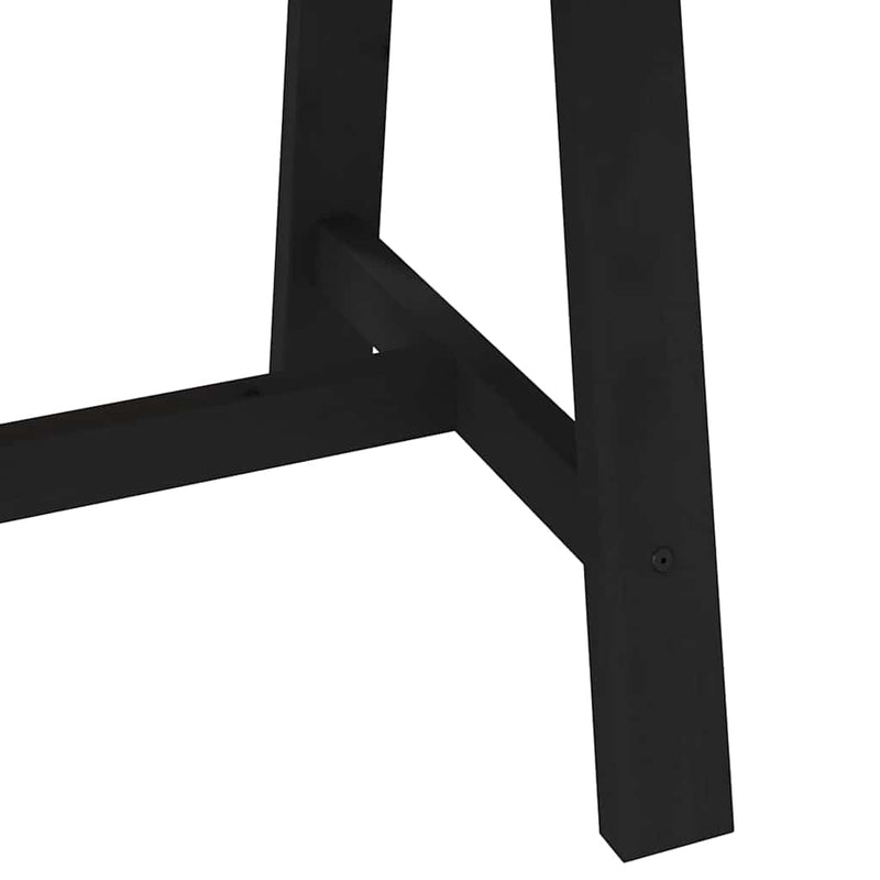 vidaXL Étkezőasztal NOAIN A alakú lábak 160x90x75 cm tömör fa fenyőfa