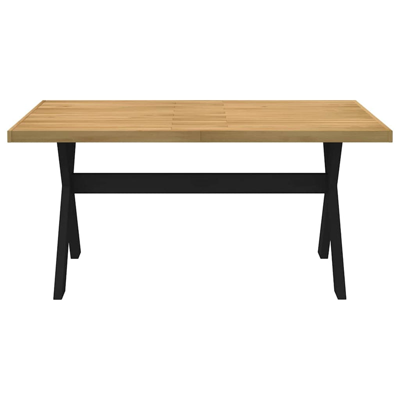 vidaXL Étkezőasztal NOAIN X alakú lábak 160x90x75 cm tömör fa fenyőfa