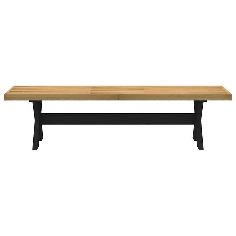 vidaXL étkezőpad NOAIN X alakú lábak 180x40x45 cm tömörfa fenyőfa