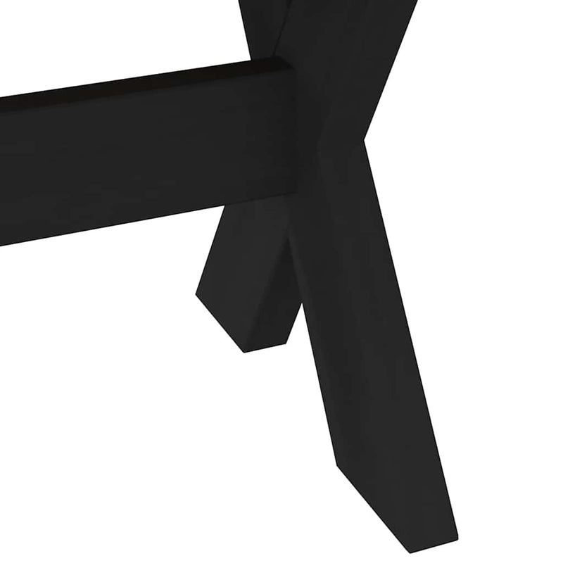 vidaXL étkezőpad NOAIN X alakú lábak 180x40x45 cm tömörfa fenyőfa