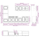 vidaXL 7 darabos konyhaszekrény szett Kalmar szürke sonoma műfa