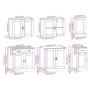 vidaXL 7 darabos konyhaszekrény szett Kalmar szürke sonoma műfa