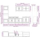 vidaXL 7 részes konyhaszekrény szett Kalmar kézműves tölgy mérnöki fa