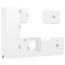 vidaXL 7 darabos konyhaszekrény szett "Kalmar" Fehér színű műfa