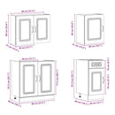 vidaXL 7 darabos konyhaszekrény szett "Kalmar" Fehér színű műfa