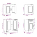 vidaXL 7 részes konyhai szekrény szett Kalmar betonszürke műszaki fa