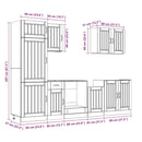 vidaXL 7 részes konyhaszekrény szett Lucca sonoma tölgy műszaki fa