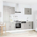 vidaXL 7 darabos konyhaszekrény szett Porto szürke sonoma műfa