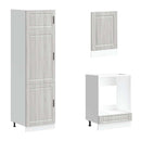 vidaXL 7 darabos konyhaszekrény szett Porto szürke sonoma műfa