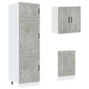 vidaXL 8 részes konyhai szekrény szett Kalmar betonszürke műszaki fa